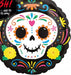 18" Foil Sugar Skull D.O.D Balloon The Ultimate Balloon And Party Shop Cheltenham & Gloucester Balloons & Fancy Dress 
