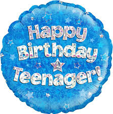 18" Foil Teenager Balloon - Blue The Ultimate Balloon And Party Shop Cheltenham & Gloucester Balloons & Fancy Dress 