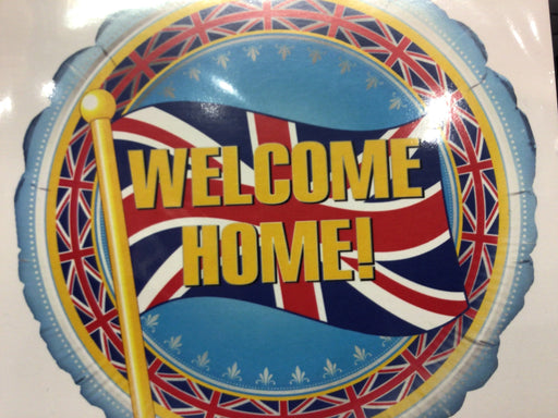 18" Foil Welcome Home UK Balloon The Ultimate Balloon And Party Shop Cheltenham & Gloucester Balloons & Fancy Dress 