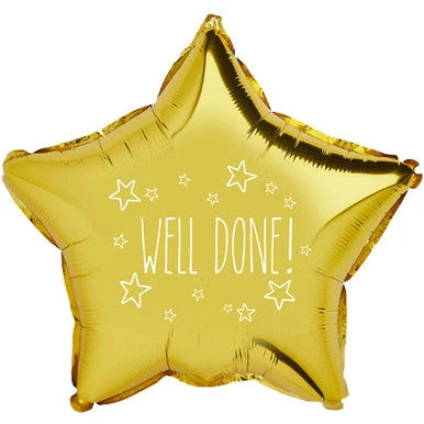 18" Foil Well Done Star Balloon The Ultimate Balloon And Party Shop Cheltenham & Gloucester Balloons & Fancy Dress 