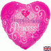 18" FoilHappy Birthday Princess Balloon The Ultimate Balloon And Party Shop Cheltenham & Gloucester Balloons & Fancy Dress 