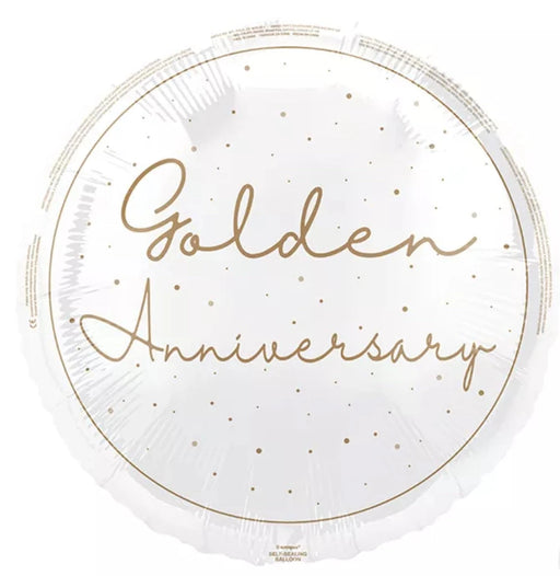 18" Golden Anniversary Foil Balloon The Ultimate Balloon And Party Shop Cheltenham & Gloucester Balloons & Fancy Dress 
