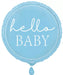 18” Hello Baby Foil Balloon - Blue The Ultimate Balloon And Party Shop Cheltenham & Gloucester Balloons & Fancy Dress 