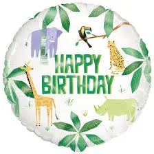 18" Safari Themed Birthday Foil Balloon The Ultimate Balloon And Party Shop Cheltenham & Gloucester Balloons & Fancy Dress 