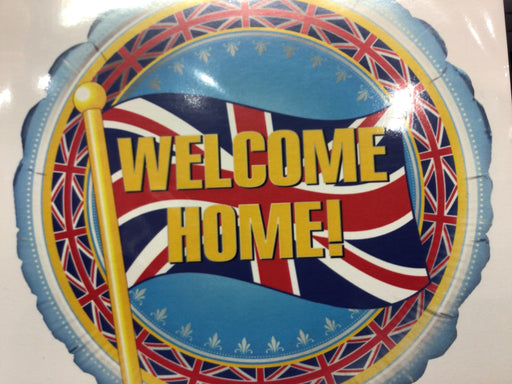 18" Foil Welcome Home UK Balloon