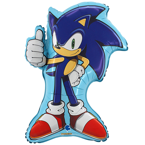 33" Foil Sonic Super Shape Printed Balloon