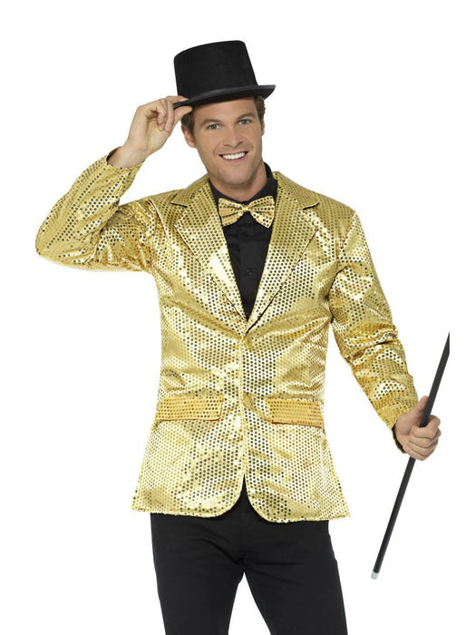 Sequin Men’s Jacket - Gold