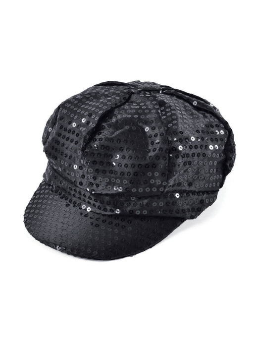 1970's Black Sequin Disco Hat