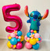 Stitch Themed Balloon Stacks & Boquet Package The Ultimate Balloon And Party Shop Cheltenham & Gloucester Balloons & Fancy Dress 