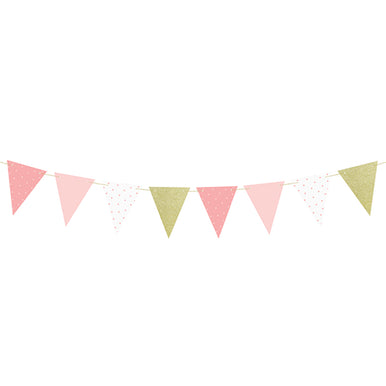 Paper Birthday Bunting - Pink