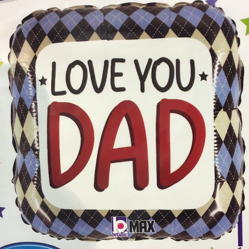 18” Foil Love You Dad Balloon