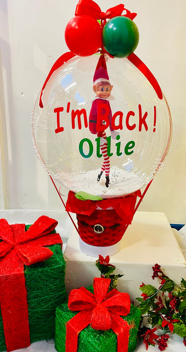 Elf On The Shelf - Snow Globe Bubble Balloon