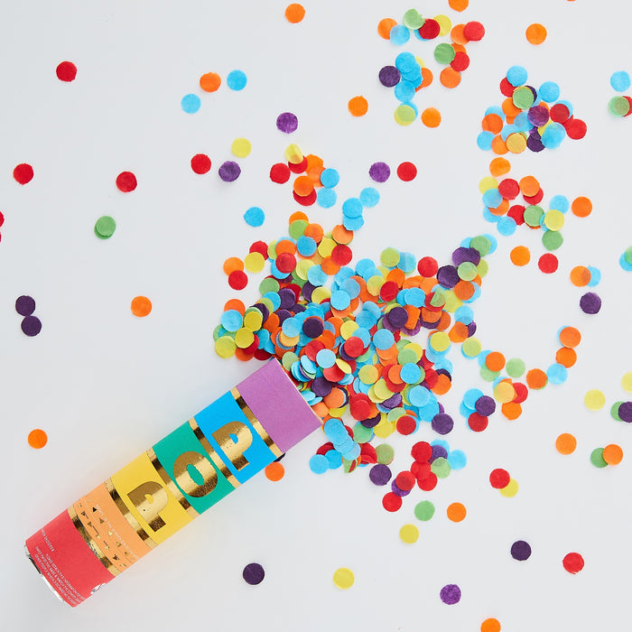 Rainbow Foil Confetti Cannon (15cm)