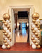 Entrance Spiral Balloon Columns - Gold/White The Ultimate Balloon And Party Shop Cheltenham & Gloucester Balloons & Fancy Dress 
