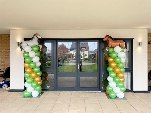 Themed Spiral Balloon Columns - Horse Racing The Ultimate Balloon And Party Shop Cheltenham & Gloucester Balloons & Fancy Dress 