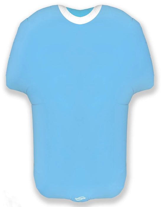24" Foil Football Shirt Balloon - Light Blue The Ultimate Balloon And Party Shop Cheltenham & Gloucester Balloons & Fancy Dress 