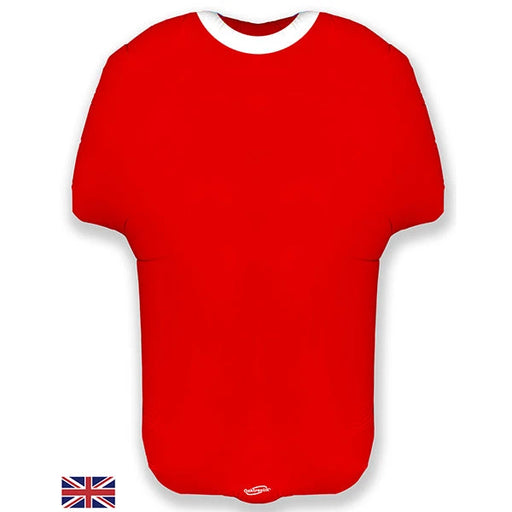 24" Foil Football Shirt Balloon - Red The Ultimate Balloon And Party Shop Cheltenham & Gloucester Balloons & Fancy Dress 
