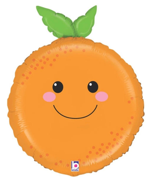26" Foil Fruit Balloon - Smiley Orange The Ultimate Balloon And Party Shop Cheltenham & Gloucester Balloons & Fancy Dress 