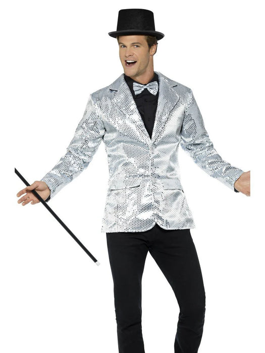 Sequin Men’s Jacket - Silver