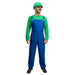Funny Workman (Luigi) Adult Costume The Ultimate Balloon And Party Shop Cheltenham & Gloucester Balloons & Fancy Dress 