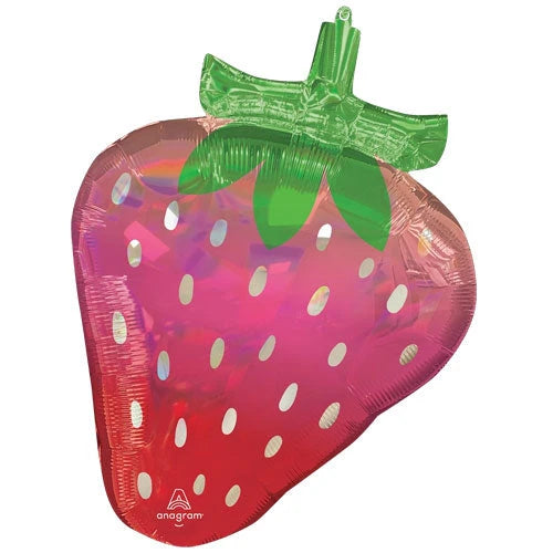 27” Foil Strawberry Shape Balloon The Ultimate Balloon And Party Shop Cheltenham & Gloucester Balloons & Fancy Dress 