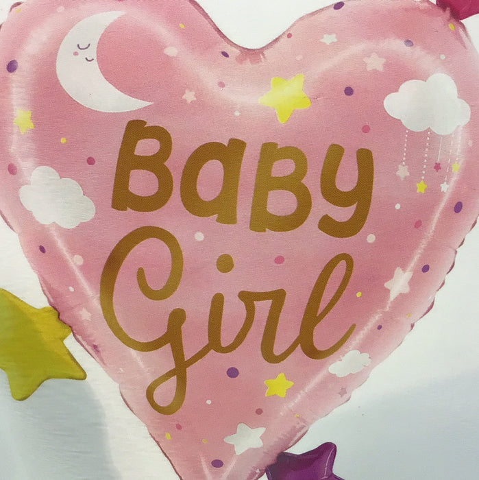 25” Foil It's A Girl Baby Bottle Balloon