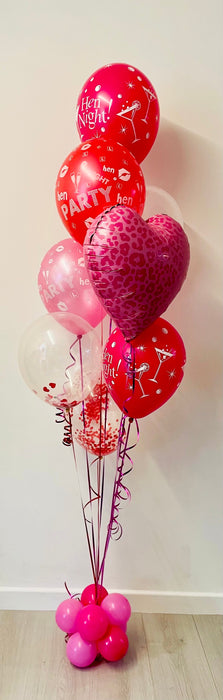 Luxe Mixed Hen Party Balloon Bouquet - Glam Pink The Ultimate Balloon And Party Shop Cheltenham & Gloucester Balloons & Fancy Dress 