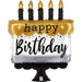 28" Foil Happy Birthday Large Balloon - Metallic Cake The Ultimate Balloon And Party Shop Cheltenham & Gloucester Balloons & Fancy Dress 