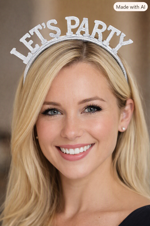 Let’s Party Silver Headband The Ultimate Balloon And Party Shop Cheltenham & Gloucester Balloons & Fancy Dress 
