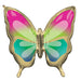 30” Foil Butterfly Shape Balloon - Golden Bright The Ultimate Balloon And Party Shop Cheltenham & Gloucester Balloons & Fancy Dress 