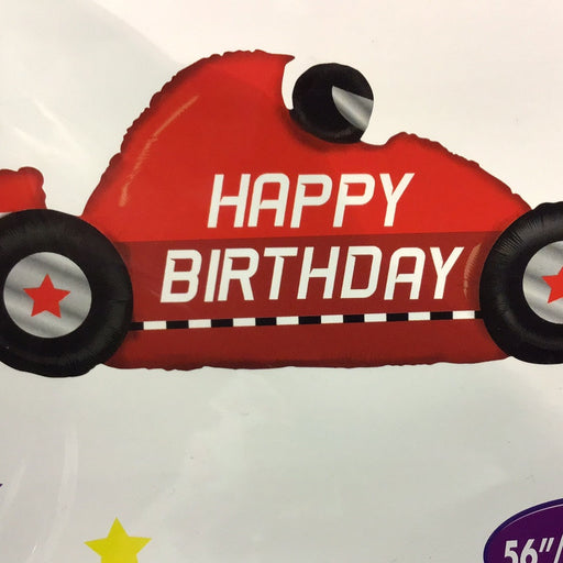 56” Racing Car Supershape Birthday Balloon
