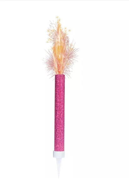 2pk Ice Fountain Candles - Pink The Ultimate Balloon And Party Shop Cheltenham & Gloucester Balloons & Fancy Dress 