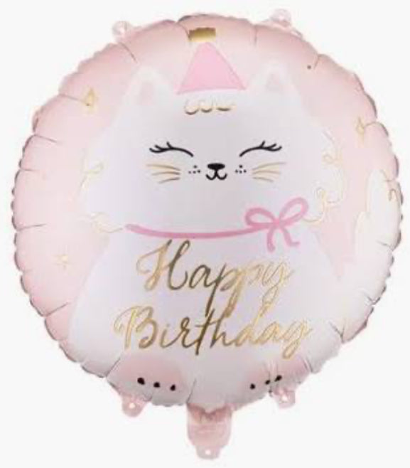 18” Cat Birthday Foil Balloon The Ultimate Balloon And Party Shop Cheltenham & Gloucester Balloons & Fancy Dress 