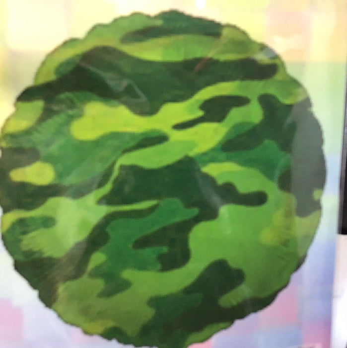 18" Foil Camoflague Round Balloon