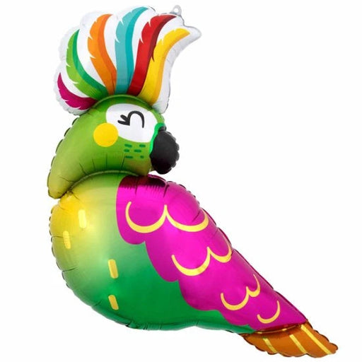 30" Foil Parrot Large Balloon The Ultimate Balloon And Party Shop Cheltenham & Gloucester Balloons & Fancy Dress 