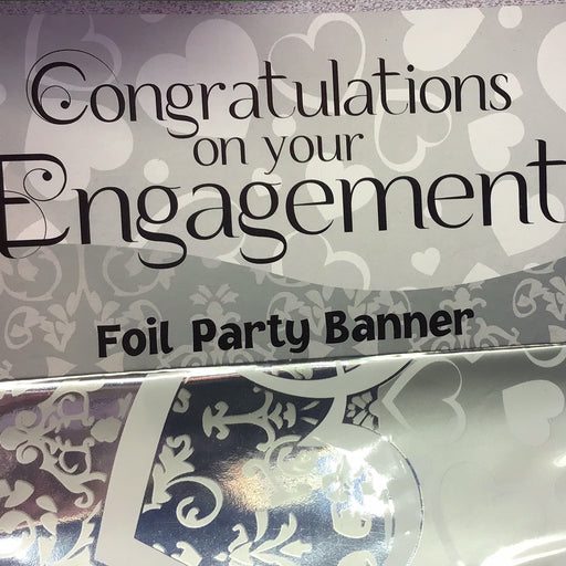 Engagement Foil Banner - Silver