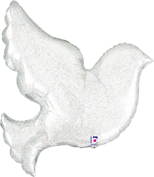 34” Foil Holographic Dove Large Printed Balloon The Ultimate Balloon And Party Shop Cheltenham & Gloucester Balloons & Fancy Dress 