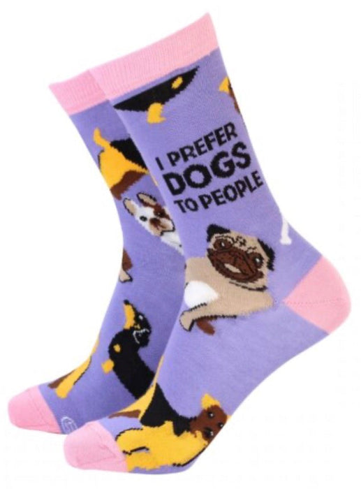 Woman’s Bamboo Gift Socks - I Prefer Dogs To People The Ultimate Balloon And Party Shop Cheltenham & Gloucester Balloons & Fancy Dress 