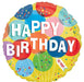 18" Foil Happy Birthday - Yellow Balloons The Ultimate Balloon And Party Shop Cheltenham & Gloucester Balloons & Fancy Dress 