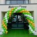 Corporate Coloured Spiral Balloon Arch - Green & Gold The Ultimate Balloon And Party Shop Cheltenham & Gloucester Balloons & Fancy Dress 