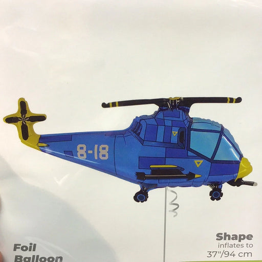 37” Helicopter Supershape Balloon - Blue The Ultimate Balloon And Party Shop Cheltenham & Gloucester Balloons & Fancy Dress 