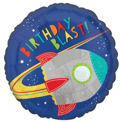 18" Space Birthday Blast Foil Balloon The Ultimate Balloon And Party Shop Cheltenham & Gloucester Balloons & Fancy Dress 