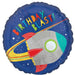 18" Space Birthday Blast Foil Balloon The Ultimate Balloon And Party Shop Cheltenham & Gloucester Balloons & Fancy Dress 