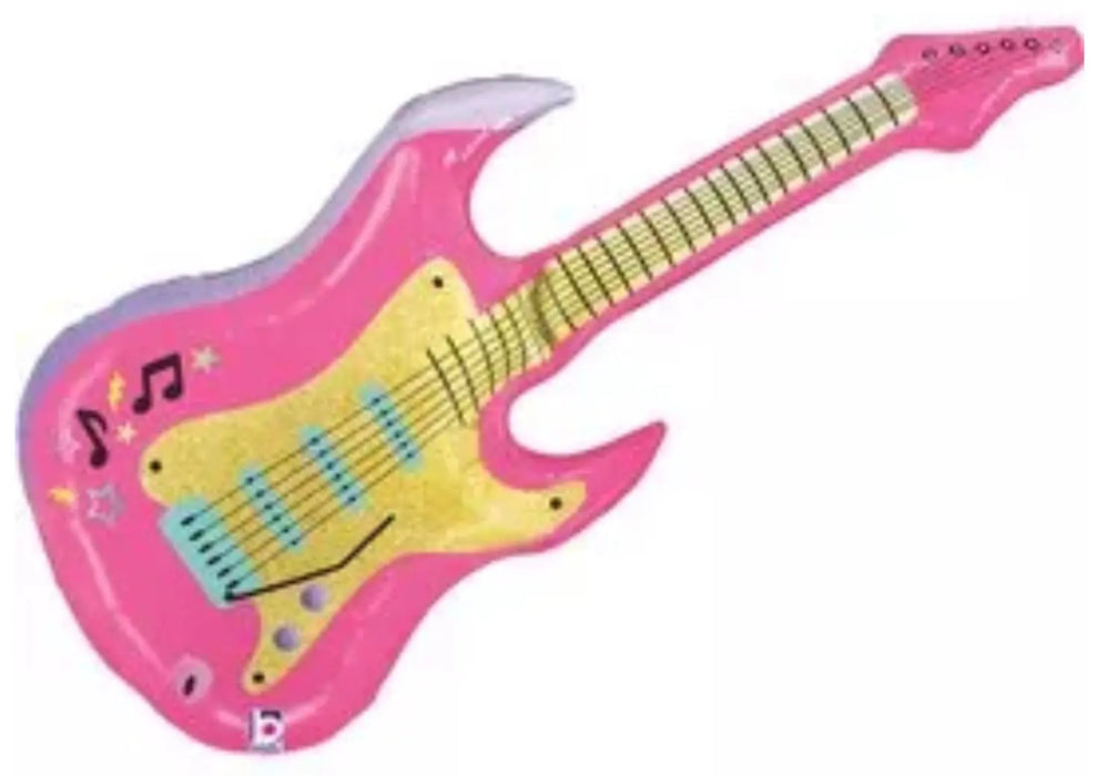 39" Foil Electric Guitar Shape Balloon - Pink The Ultimate Balloon And Party Shop Cheltenham & Gloucester Balloons & Fancy Dress 