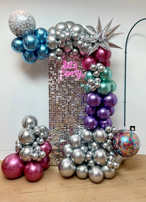 3ft Sequin Wall & Balloon Garland The Ultimate Balloon And Party Shop Cheltenham & Gloucester Balloons & Fancy Dress 