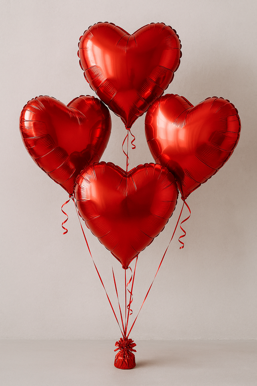 Love Hearts Foil Balloon Display The Ultimate Balloon And Party Shop Cheltenham & Gloucester Balloons & Fancy Dress 