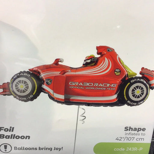 42” Motor Racing Car Supershape Balloon - Red The Ultimate Balloon And Party Shop Cheltenham & Gloucester Balloons & Fancy Dress 
