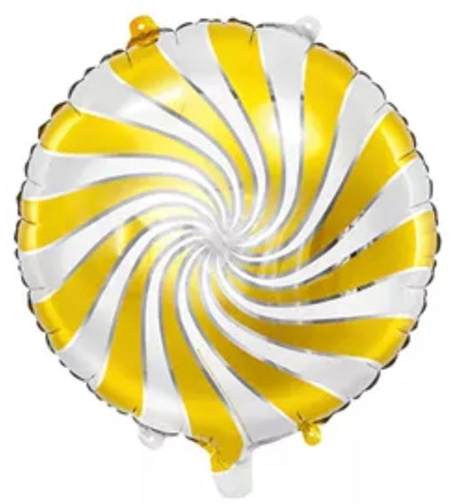 18" Foil Christmas Candy Balloon - Gold The Ultimate Balloon And Party Shop Cheltenham & Gloucester Balloons & Fancy Dress 