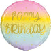 18" Foil Happy Birthday  - Pastel Ombre The Ultimate Balloon And Party Shop Cheltenham & Gloucester Balloons & Fancy Dress 