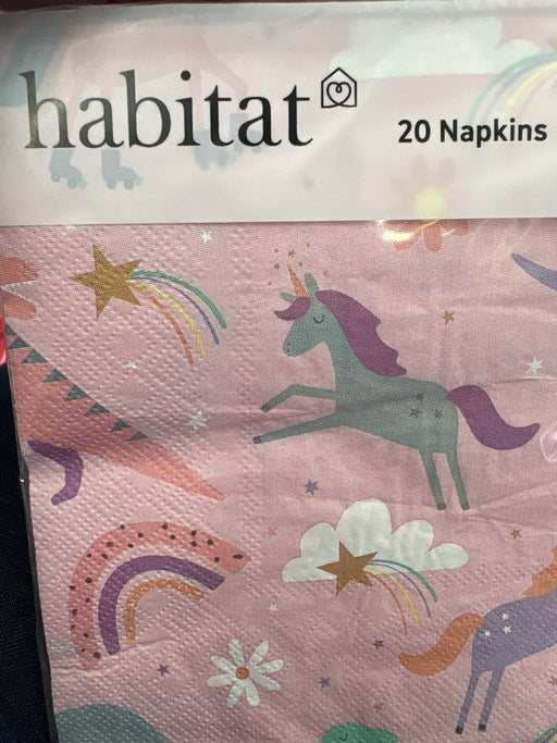 Unicorn Themed Napkins - (20pk) The Ultimate Balloon And Party Shop Cheltenham & Gloucester Balloons & Fancy Dress 